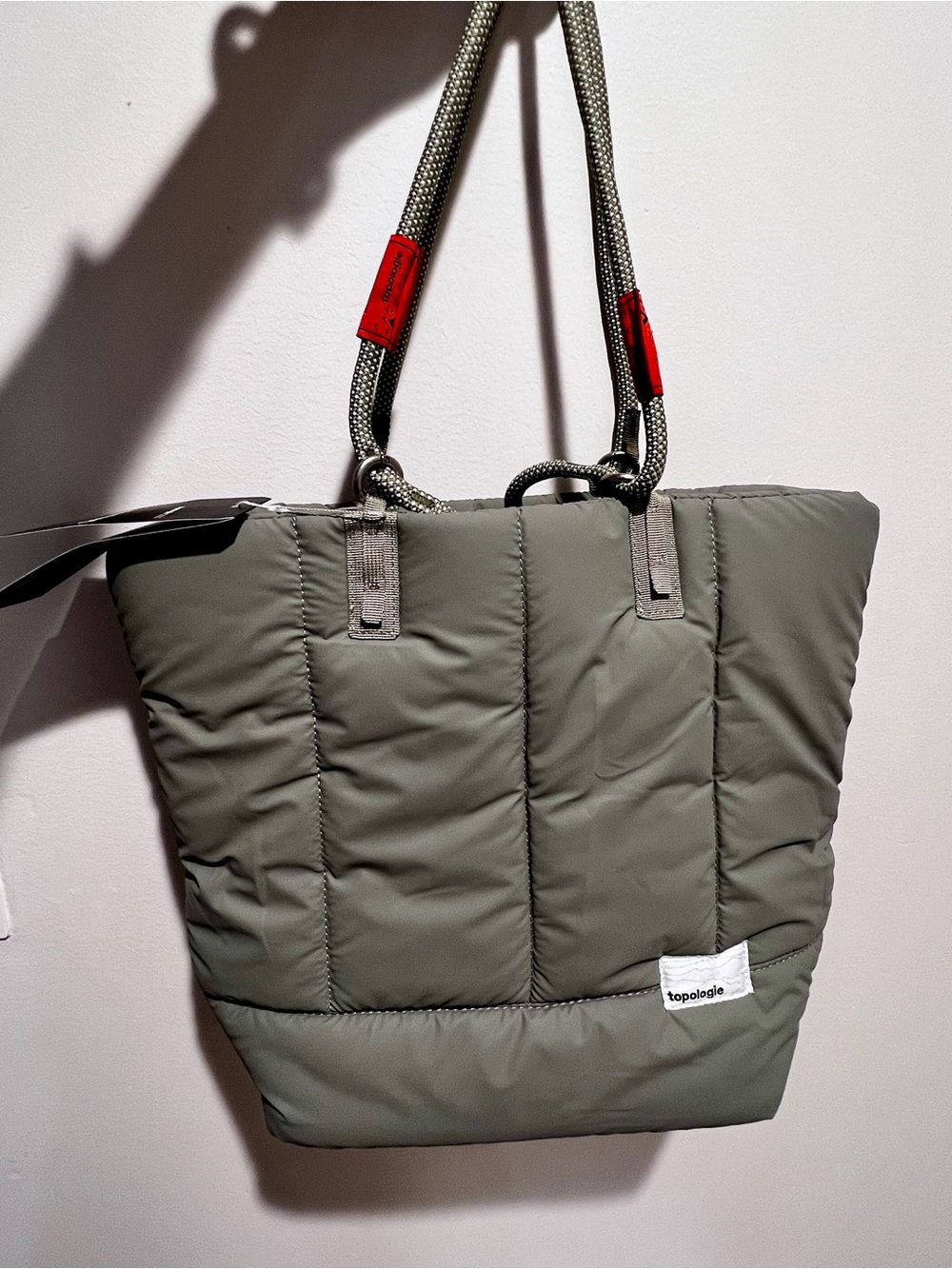 Topologie Quilted Puffer Tote in Gray - Picture 6 of 10